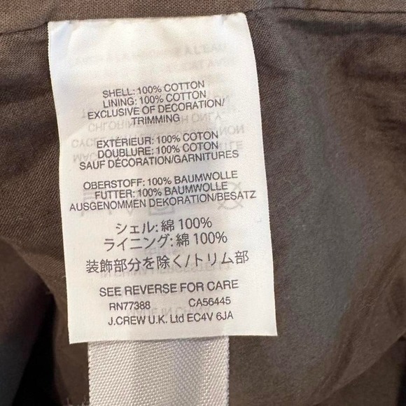 J.Crew Green Floral Paperbag Belted Mini Skirt Sz 8 - Picture 7 of 8